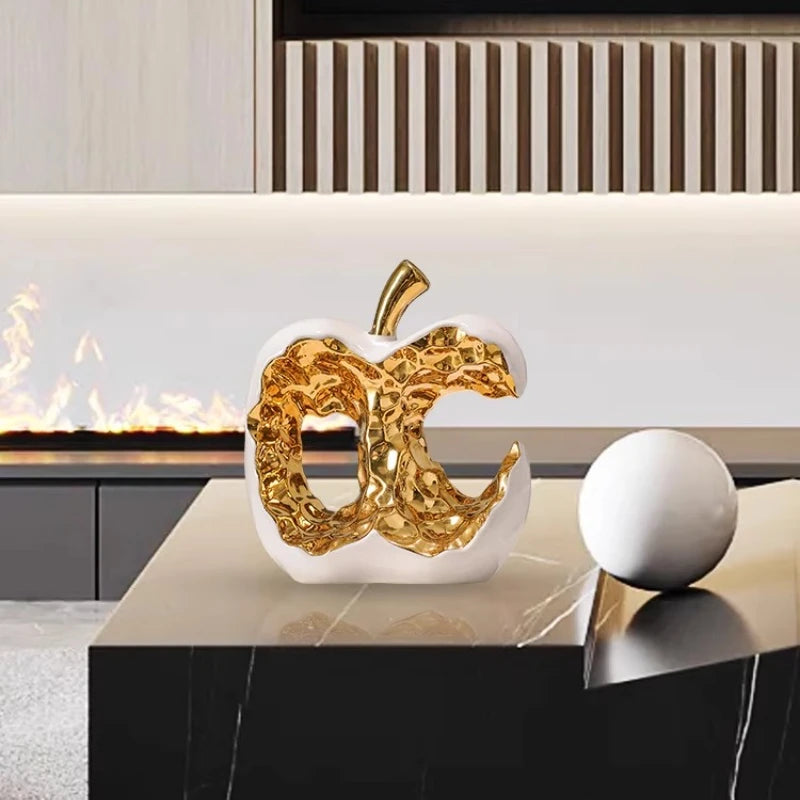 Light Luxury Home Decor Ceramic Apple Ornament Modern Living Room TV Cabinet Wine Cabinet High-end Art Decorative Figurines Gift - ๐๐ฎ ๐๐๐ ๐น๐๐๐๐ ๐ป๐๐๐๐ ๐๐