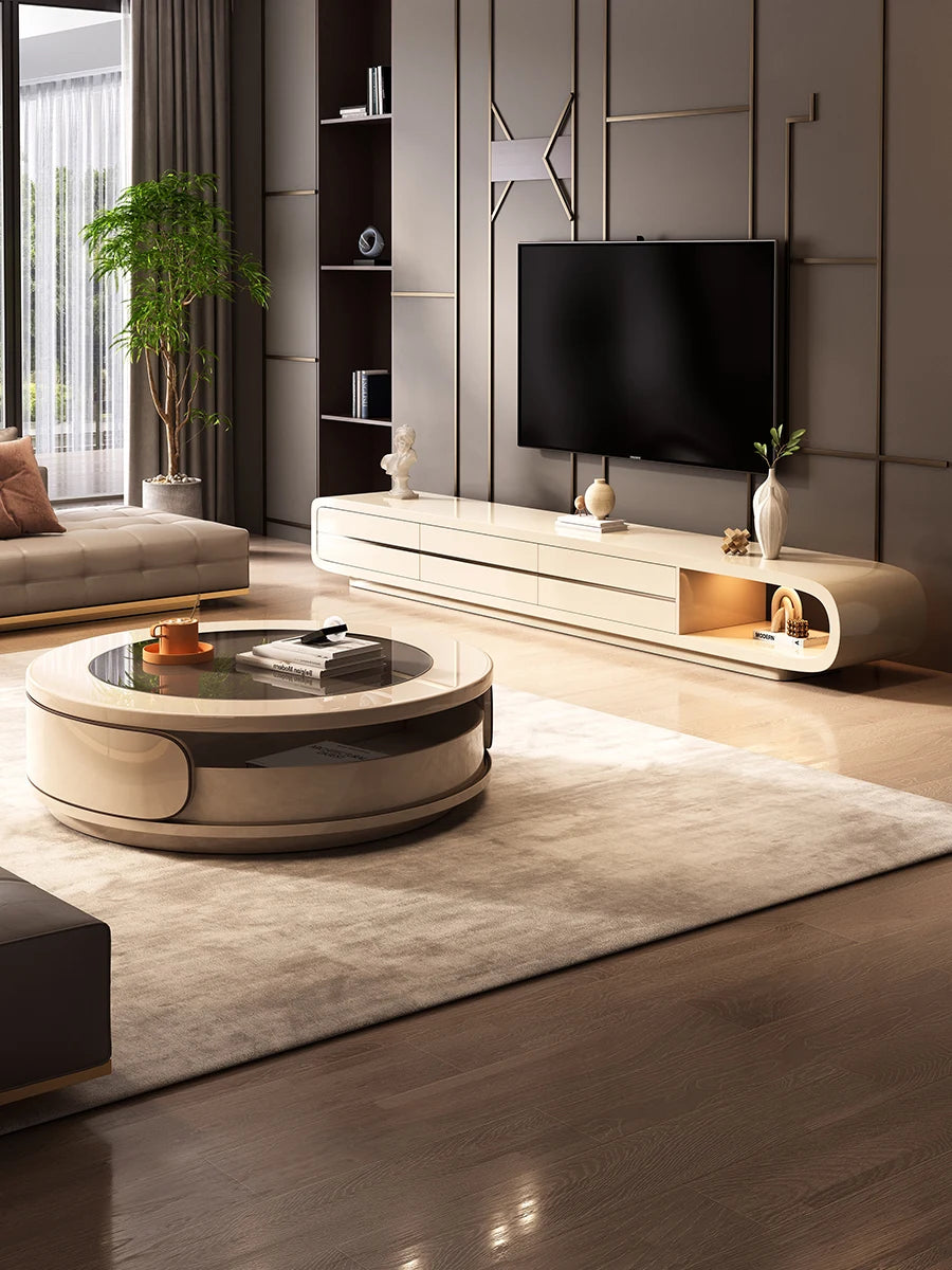 Storage Aesthetic Coffee Table Minimalist Nordic Luxury Design
