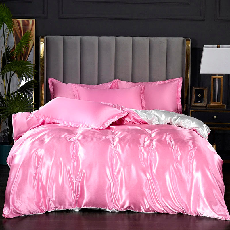 Silky satin duvet cover set from 𝕄𝕔 𝕋𝕙𝕖 𝔹𝕝𝕒𝕔𝕜 𝔻𝕚𝕒𝕞𝕠𝕟�