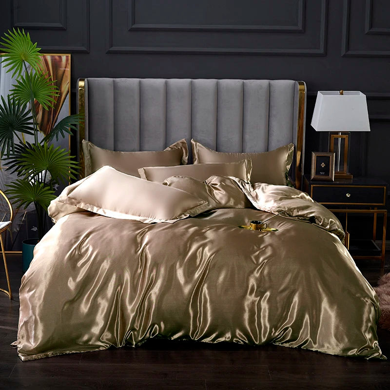 3-piece silky satin duvet cover set by 𝕄𝕔 𝕋𝕙𝕖 𝔹𝕝𝕒𝕔𝕜 𝔻𝕚𝕒𝕞𝕠𝕟