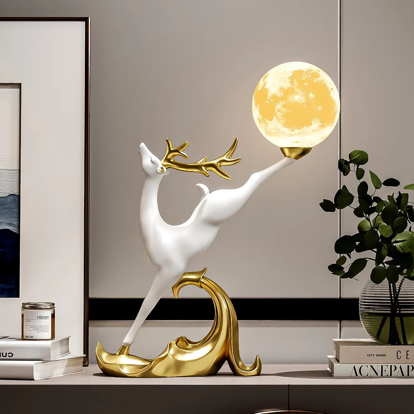 Nordic Luxury Home Decor Deer Figurine Ornament Living Room TV Cabinet Wine Cabinet Office Desk Decoration Housewarming Gift - ๐๐ฎ ๐๐๐ ๐น๐๐๐๐ ๐ป๐๐๐๐ ๐๐
