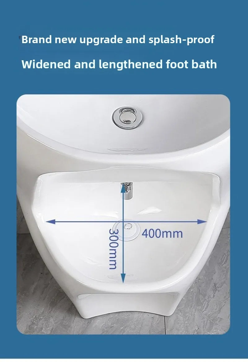 Wudu Basin Ceramic Wall Mounted Basin Floor Standing Footbath Muslim Wudu Foot Wash Basin - 𝕄𝕮 𝕋𝕙𝕖 𝔹𝕝𝕒𝕔𝕜 𝔻𝕚𝕒𝕞𝕠𝕟𝕕