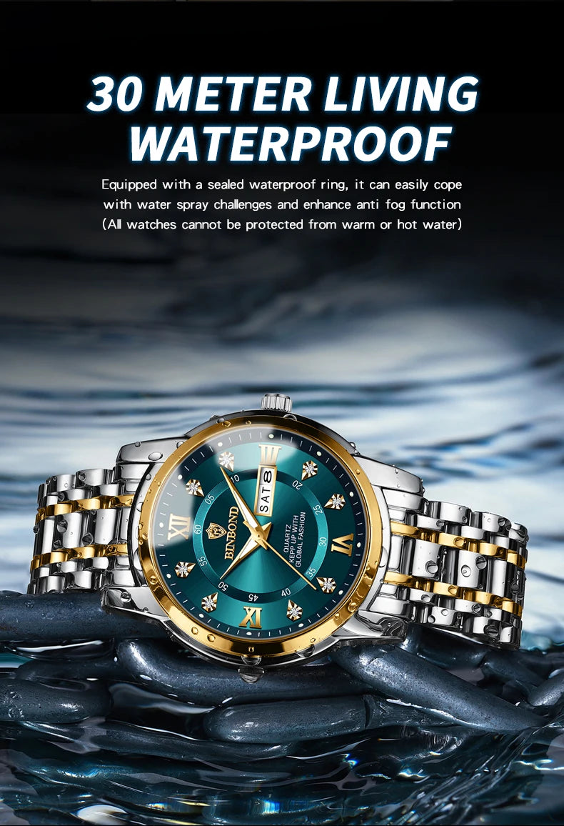 2025 Top Brand Luxury Fashion Diver Watch Men 30ATM Waterproof Date Clock Sport Watches Mens Quartz Wristwatch Relogio Masculino - https://mohammadcollection.com