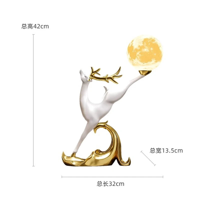 Nordic Luxury Home Decor Deer Figurine Ornament Living Room TV Cabinet Wine Cabinet Office Desk Decoration Housewarming Gift - ๐๐ฎ ๐๐๐ ๐น๐๐๐๐ ๐ป๐๐๐๐ ๐๐
