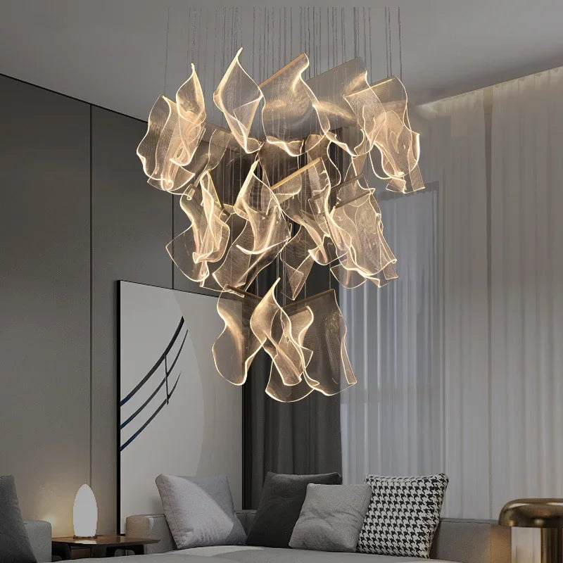 Modern Led Chandeliers Lighting Living Dining Room