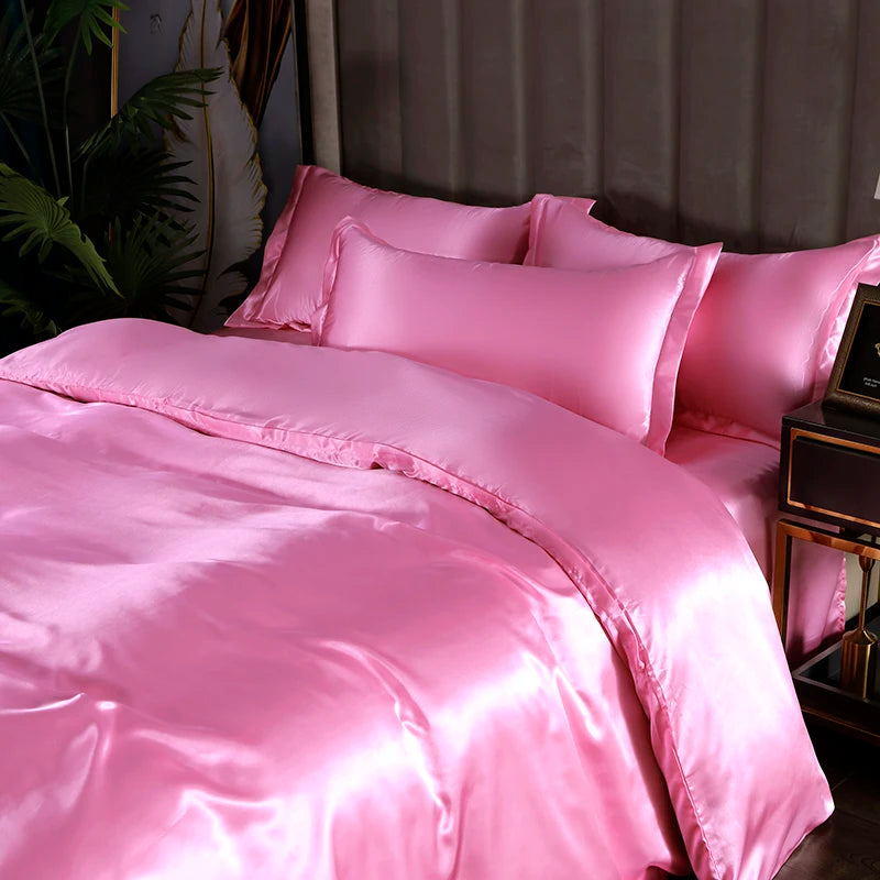 3-piece silky satin duvet cover set from 𝕄𝕔 𝕋𝕙𝕖 𝔹𝕝𝕒𝕔𝕜 𝔻𝕚𝕒𝕞𝕠𝕟
