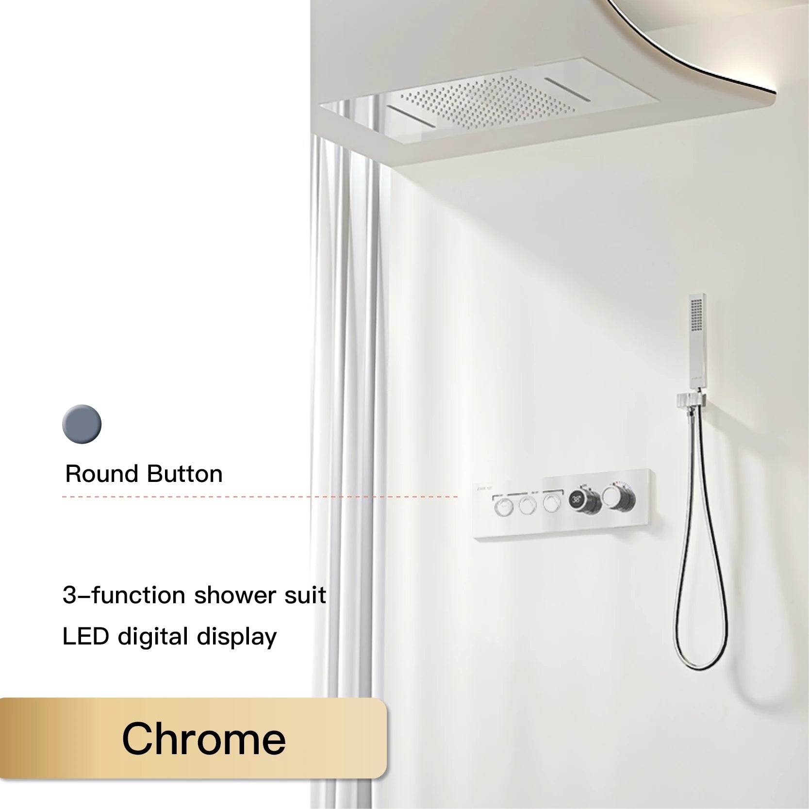 Luxury black brass shower system wall-mounted for bath from ๐๐ ๐๐๐ ๐น๐๐๐๐ ๐ป๐๐๐๐ ๏ฟฝ