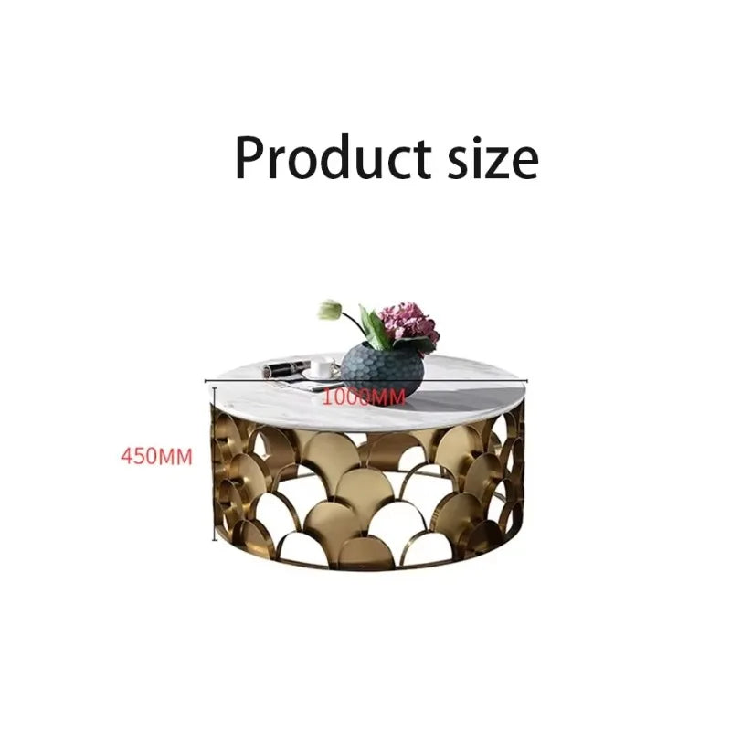 Modern fish scale stainless steel luxury glass coffee table by šš ššš š¹šššš š»šššš ļæ½