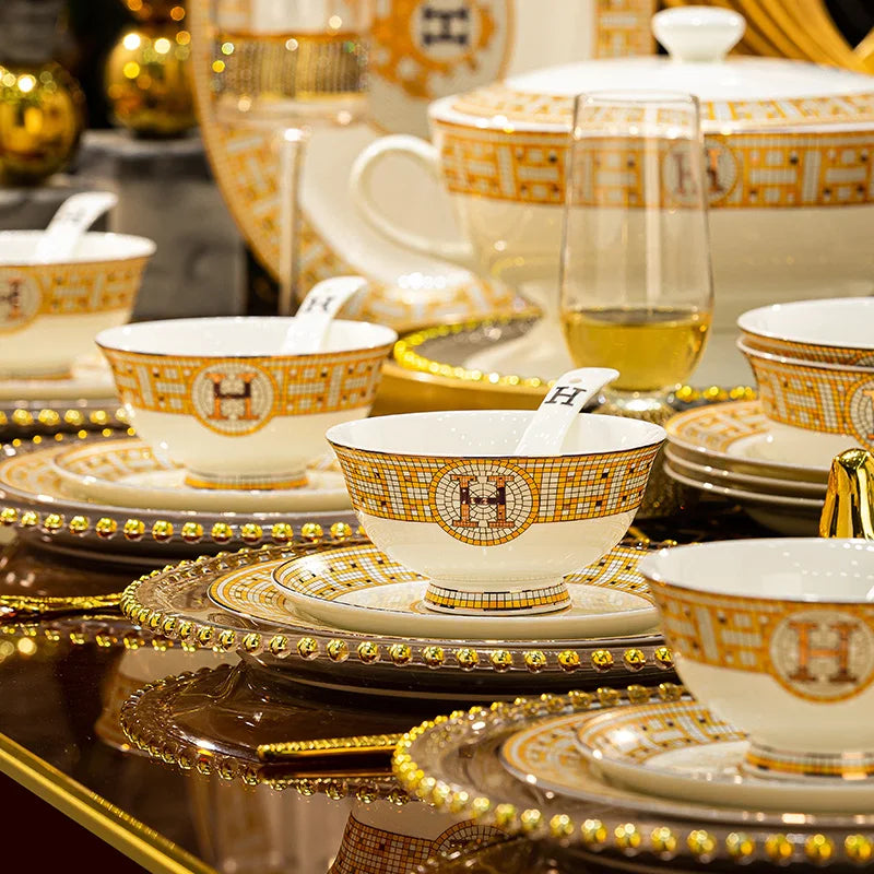 Bone China luxury dinnerware set by ๐๐ ๐๐๐ ๐น๐๐๐๐ ๐ป๐๐๐๐ ๐๏ฟฝ