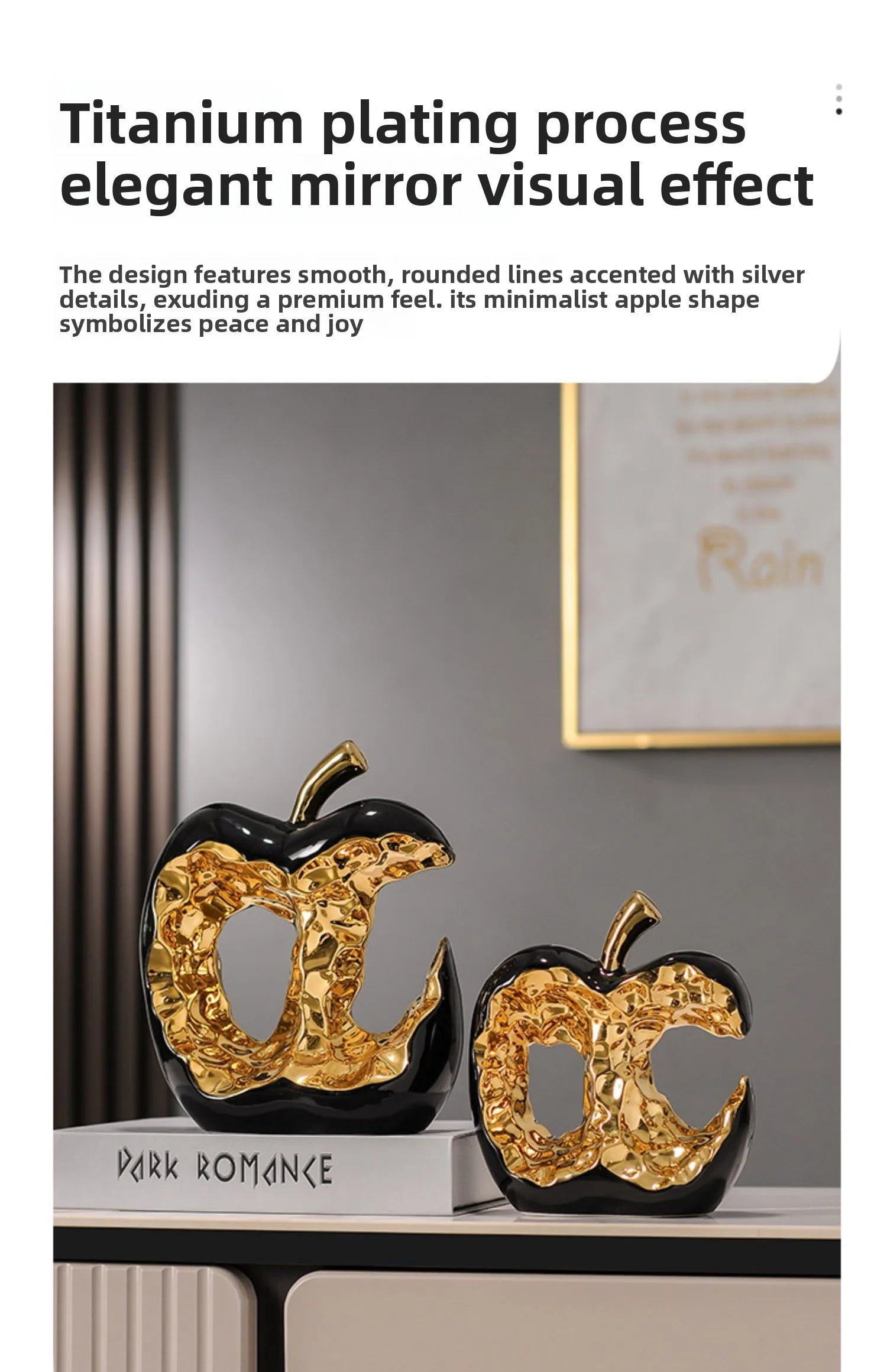 Light Luxury Home Decor Ceramic Apple Ornament Modern Living Room TV Cabinet Wine Cabinet High-end Art Decorative Figurines Gift - ๐๐ฎ ๐๐๐ ๐น๐๐๐๐ ๐ป๐๐๐๐ ๐๐