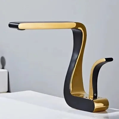Luxury White Gold Bathroom Mixer Tap Brass Wash Basin Faucet Hot and Cold Water Sink Retro Faucet Single Hole Faucet Bathroom - https://mohammadcollection.com