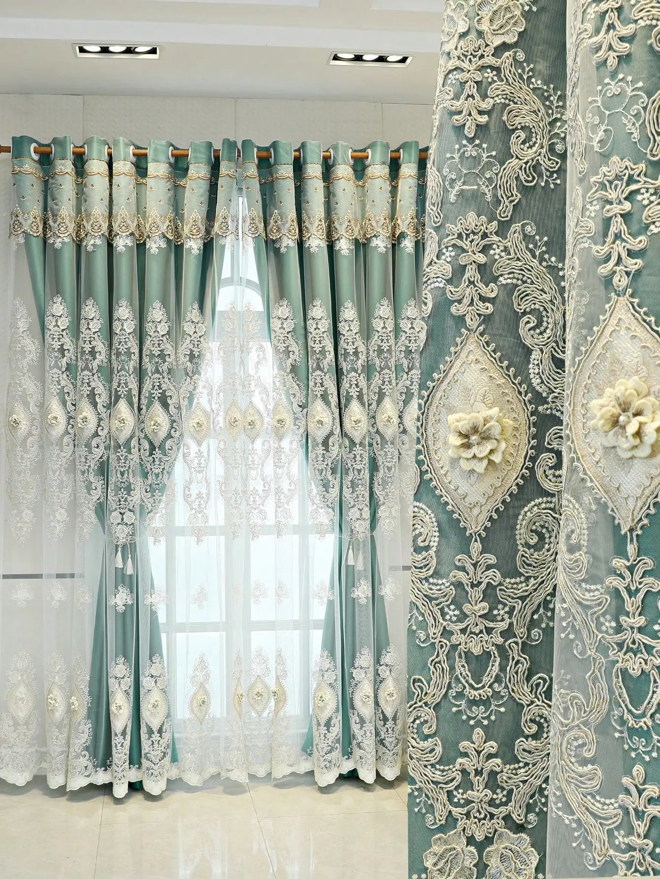 Luxury MC THE BLACK DIAMOND curtains featuring elegant fabric and stylish design, perfect for sophisticated home décor.