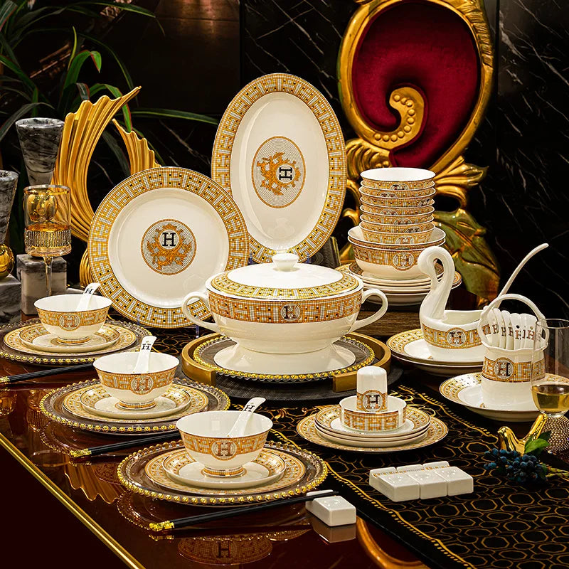 Bone China luxury dinnerware set by ๐๐ ๐๐๐ ๐น๐๐๐๐ ๐ป๐๐๐๐ ๐๏ฟฝ