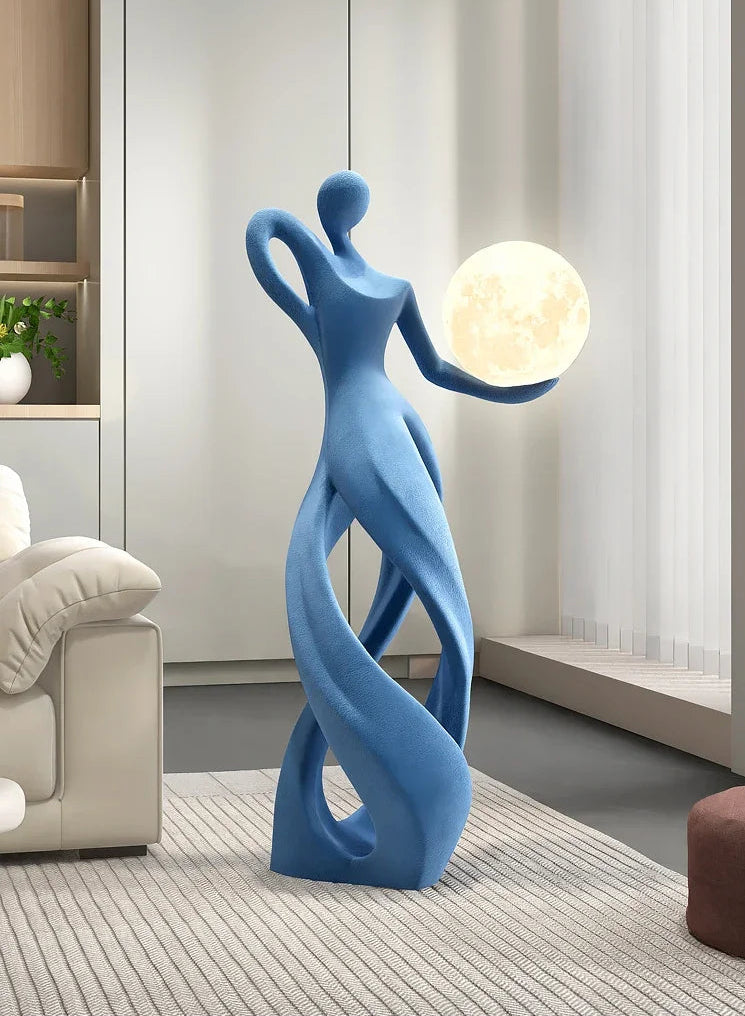 Creative Home Decor Flocking Art Statue Abstract Girl Figure Modern Indoor Luxury Living Room Porch Shine Decoration Sculpture - ๐๐ฎ ๐๐๐ ๐น๐๐๐๐ ๐ป๐๐๐๐ ๐๐