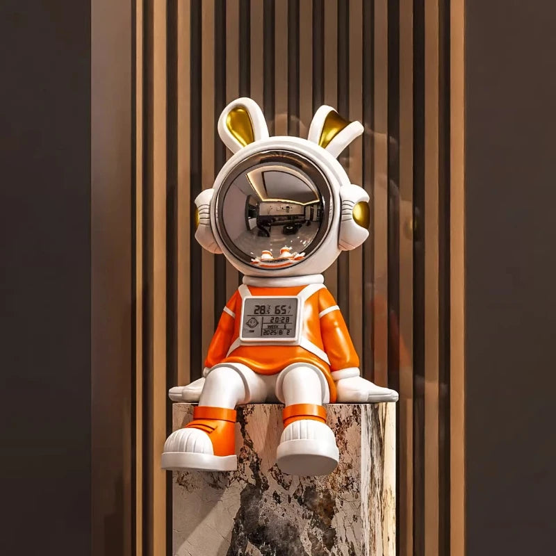 Astronaut Rabbit Sitting Desk Decoration Nordic Luxury Living Room Entrance TV Cabinet Decorative Figurines Housewarming Gift - ๐๐ฎ ๐๐๐ ๐น๐๐๐๐ ๐ป๐๐๐๐ ๐๐