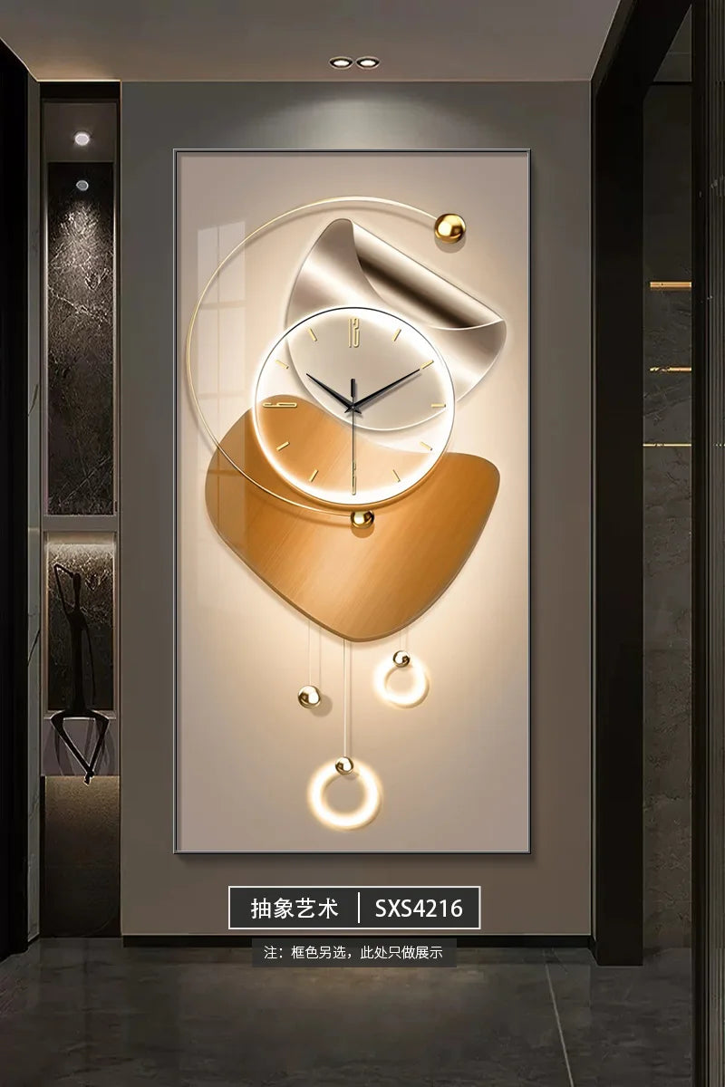 Modern Design Wall Clock Living Room Entrance Corridor Wall Decor Mute Digital Clock Large Abstract Hanging Painting Wall Watch - ๐๐ฎ ๐๐๐ ๐น๐๐๐๐ ๐ป๐๐๐๐ ๐๐