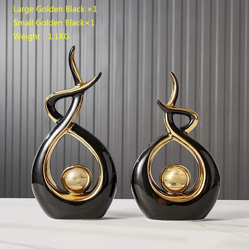 Nordic ceramic home decor figurines by 𝕄𝕮 𝕋𝕙𝕖 𝔹𝕝𝕒𝕔𝕜 𝔻𝕚𝕒𝕞𝕠𝕟