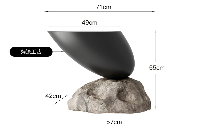 Modern Minimalist Style Ymitation Stone Shape Coffee Table Creative Living Room Furniture Sofa Side Table Designer Center Table - ๐๐ฎ ๐๐๐ ๐น๐๐๐๐ ๐ป๐๐๐๐ ๐๐