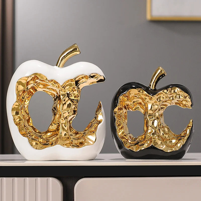 Light Luxury Home Decor Ceramic Apple Ornament Modern Living Room TV Cabinet Wine Cabinet High-end Art Decorative Figurines Gift - ๐๐ฎ ๐๐๐ ๐น๐๐๐๐ ๐ป๐๐๐๐ ๐๐