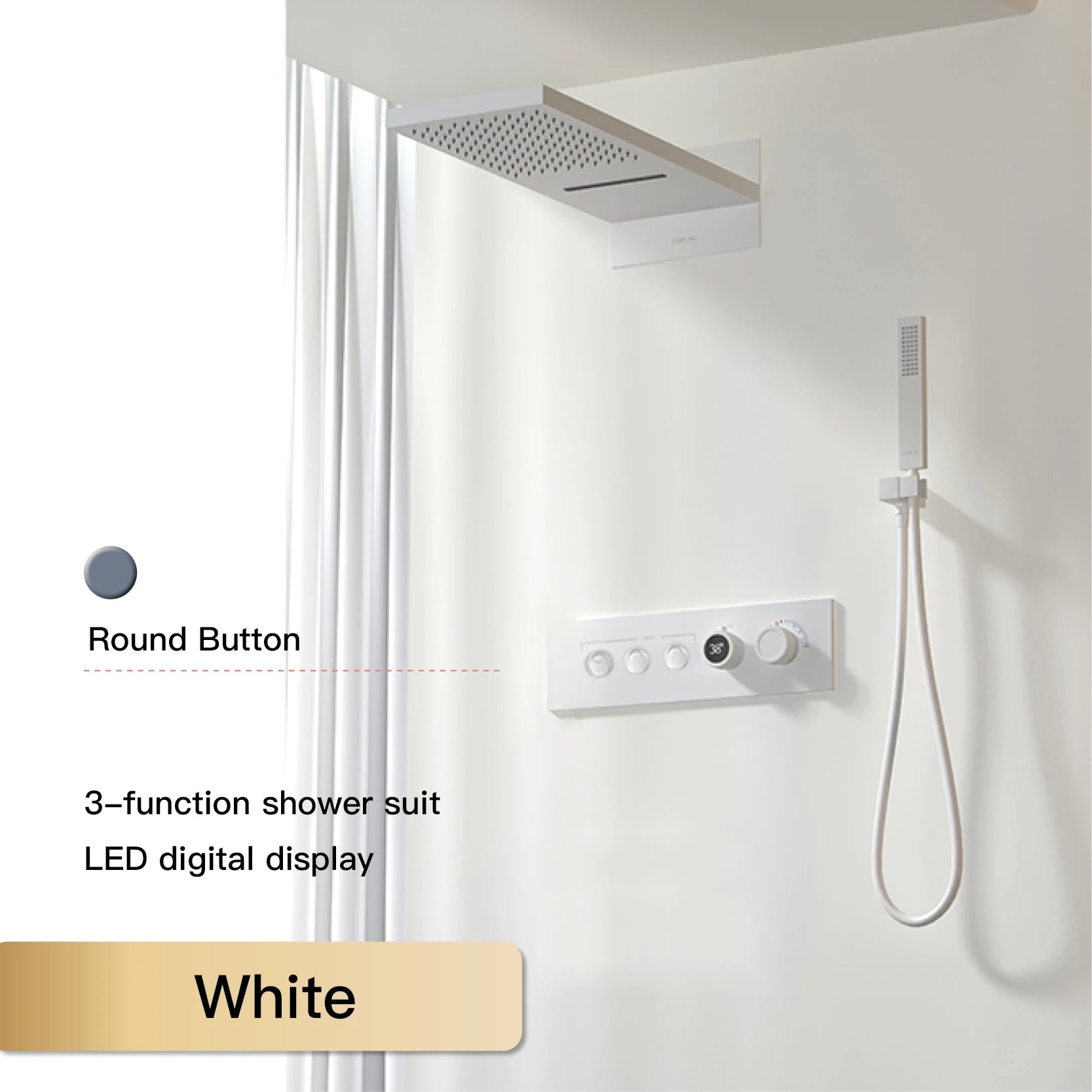 Luxury black brass shower system wall-mounted for bath from ๐๐ ๐๐๐ ๐น๐๐๐๐ ๐ป๐๐๐๐ ๏ฟฝ