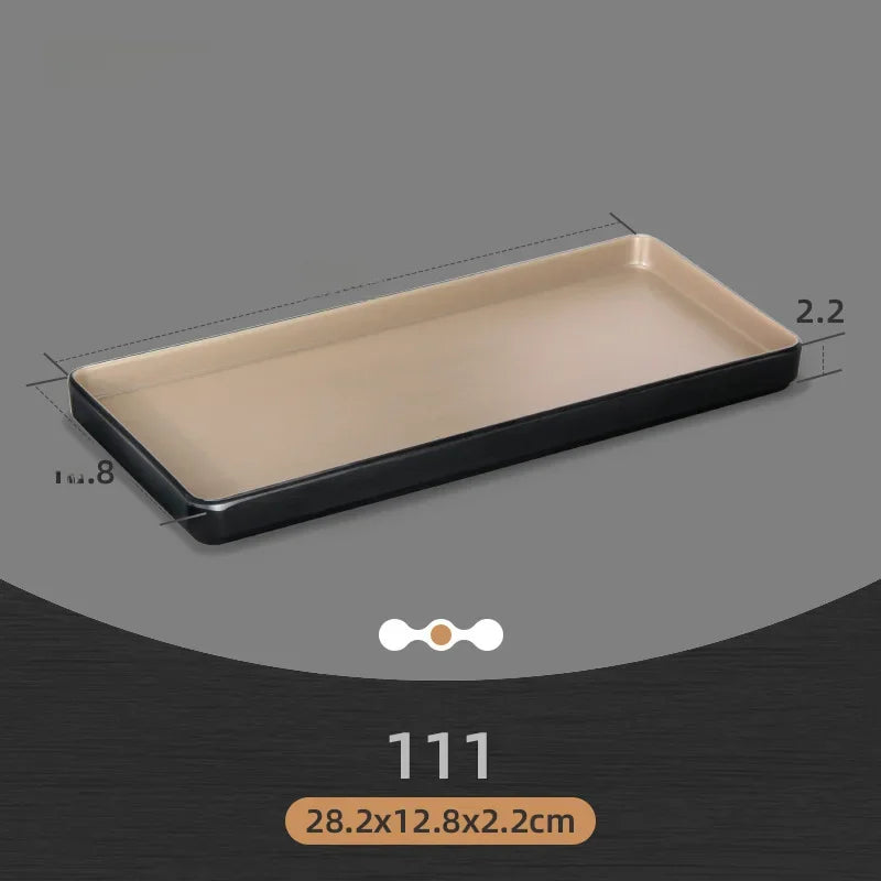 Rectangular melamine Japanese-style barbecue dinner plate by šš ššš š¹šššš š»šššš ļæ½