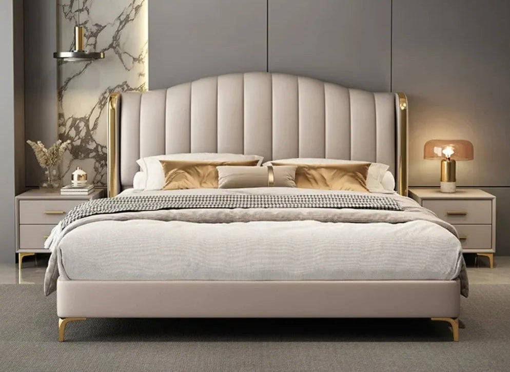 Modern king size upholstered bed frame by ๐๐ฎ ๐๐๐ ๐น๐๐๐๐ ๐ป๐๐๐๐ ๐๏ฟฝ
