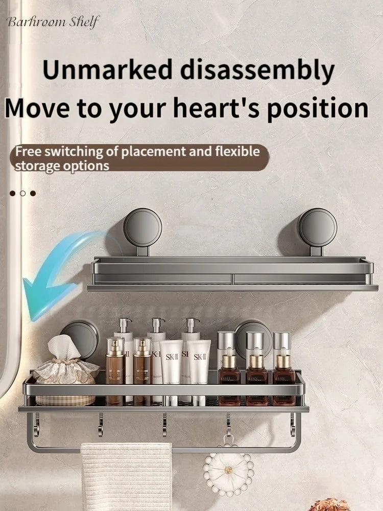 Non-drill bathroom suction cup rack wall shelves from ๐๐ ๐๐๐ ๐น๐๐๐๐ ๐ป๐๐๐๐ ๏ฟฝ