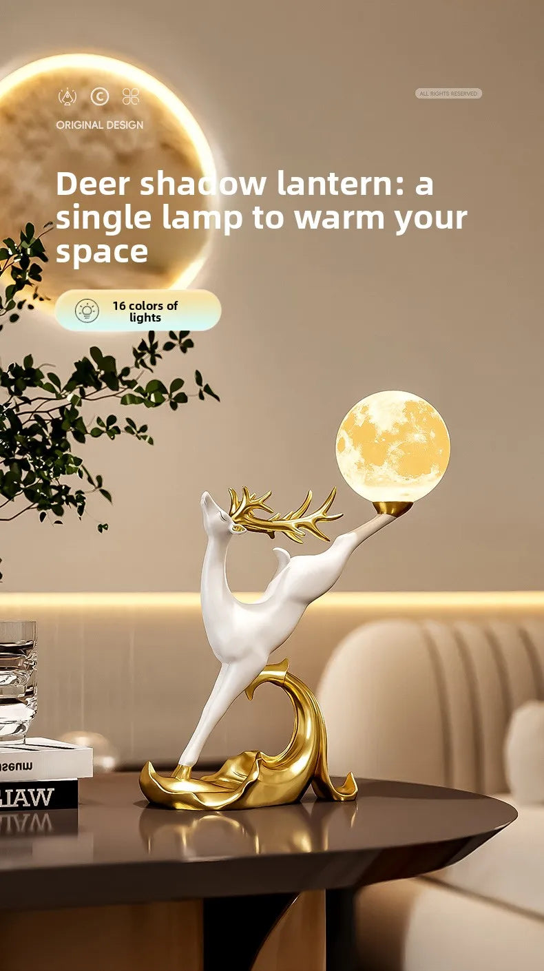 Nordic Luxury Home Decor Deer Figurine Ornament Living Room TV Cabinet Wine Cabinet Office Desk Decoration Housewarming Gift - ๐๐ฎ ๐๐๐ ๐น๐๐๐๐ ๐ป๐๐๐๐ ๐๐