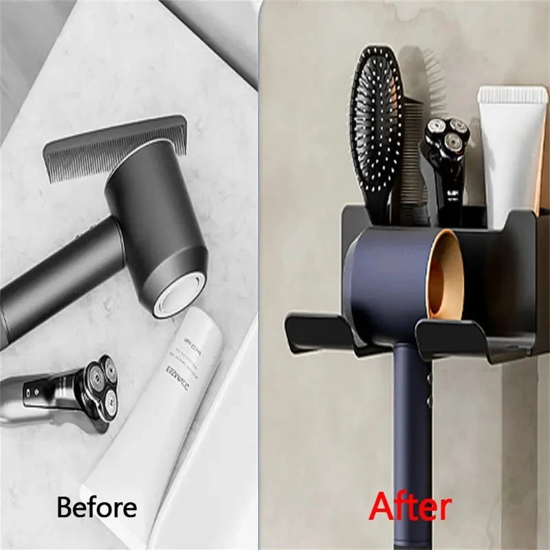 Black diamond-themed hair dryer organizer storage for bathroom, designed by 𝕄𝕔 𝕋𝕙𝕖 𝔹𝕝𝕒𝕔𝕜 𝔻𝕚𝕒𝕞�