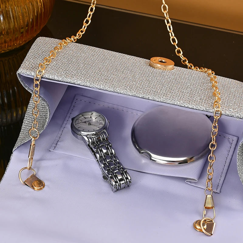 Silver wedding clutch bag by šš ššš š¹šššš š»šššš šš