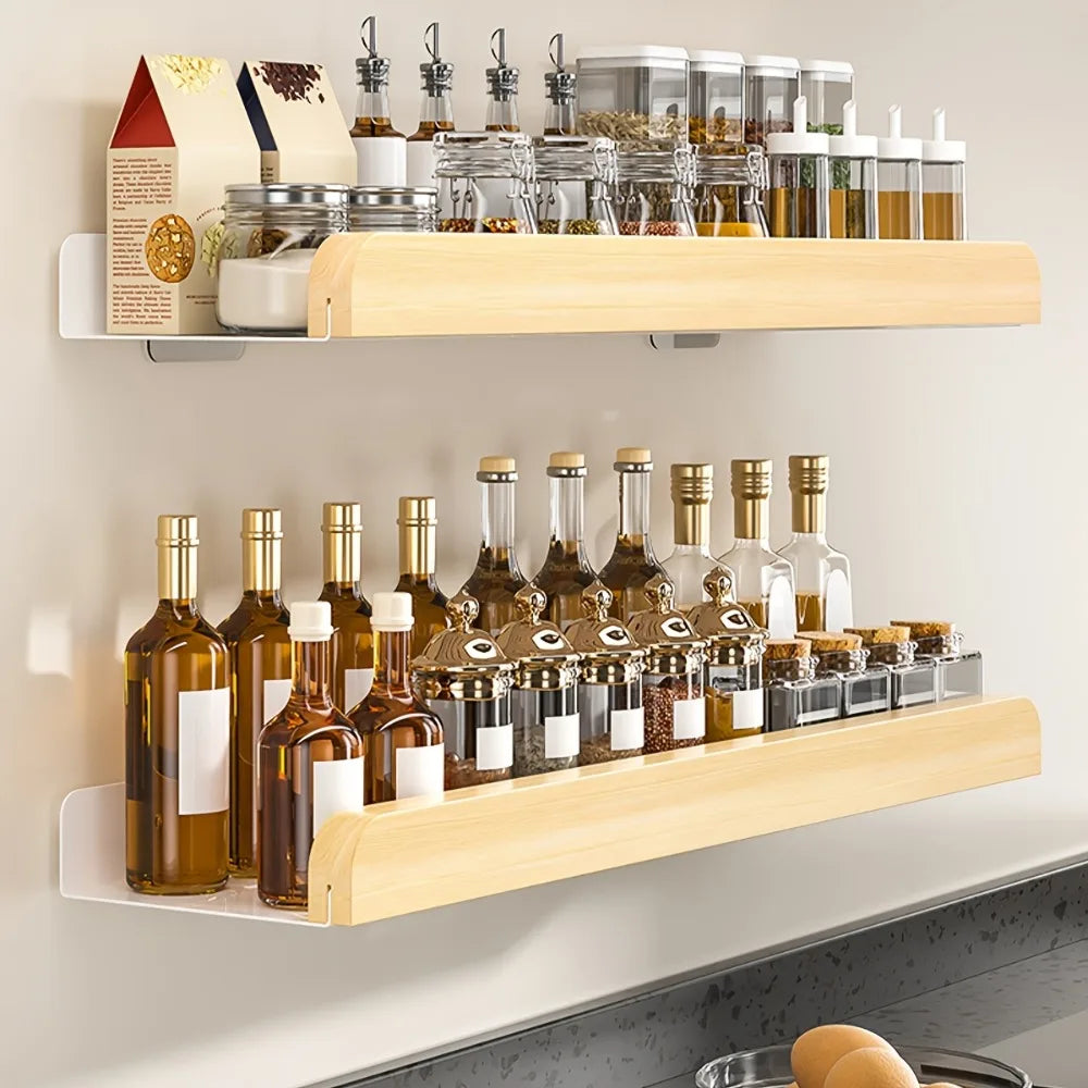 1PC Wall Mounted Shelf No Drilling Bathroom Storage Organizer for Shampoo Home Hotel Use Bathroom Accessories Floating Shelf - https://mohammadcollection.com