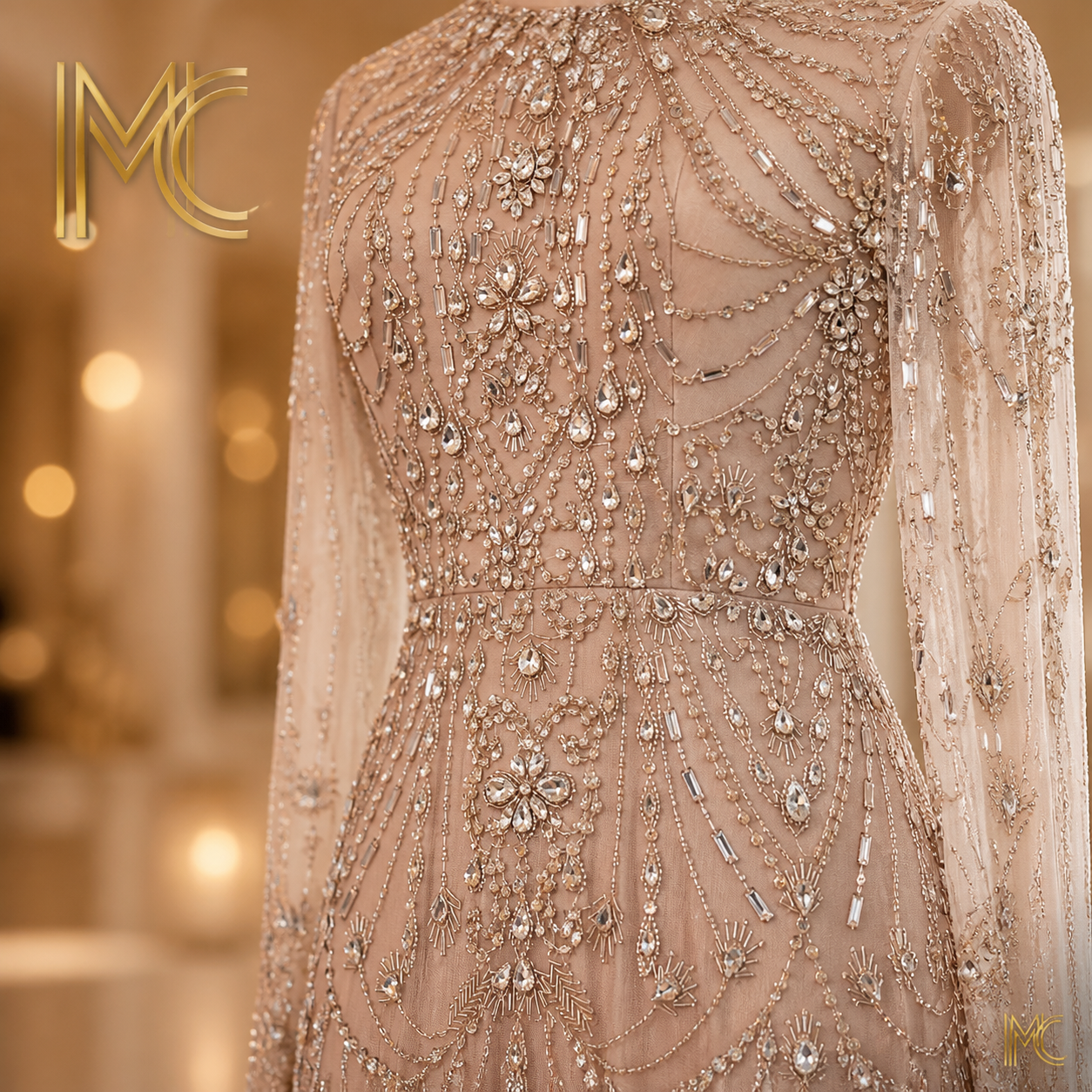 Long Sleeves High Neck Dubai Luxury Evening Dress for Women Wedding Party Arabic Formal Gowns SS587 Customized