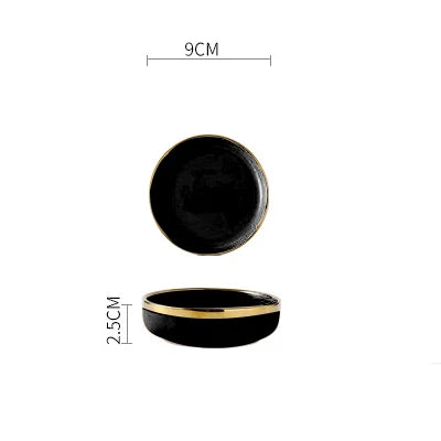 Pink, black, and gold ceramic dinner plate by 𝕄𝕔 𝕋𝕙𝕖 𝔹𝕝𝕒𝕔𝕜 𝔻𝕚𝕒𝕞𝕠�