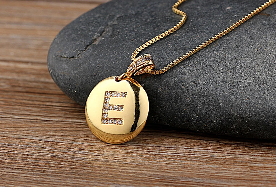 Nidin initial letter necklace by 𝕄𝕔 𝕋𝕙𝕖 𝔹𝕝𝕒𝕔𝕜 𝔻𝕚𝕒𝕞𝕠𝕟�