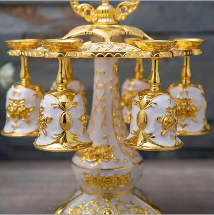Set of six Europe Metal decorative whisky cups by 𝕄𝕔 𝕋𝕙𝕖 𝔹𝕝𝕒𝕔𝕜 𝔻𝕚𝕒𝕞𝕠�