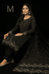 MC THE BLACK DIAMOND chiffon fabric from the Chiffon Luxe Signature Embroidered Collection, 4-meter suit length.