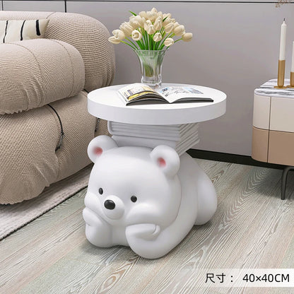 Cream bear living room floor ornaments, home accessories, TV cabinet, sofa side coffee table, bedside table, housewarming gift - 𝕄𝕮 𝕋𝕙𝕖 𝔹𝕝𝕒𝕔𝕜 𝔻𝕚𝕒𝕞𝕠𝕟𝕕