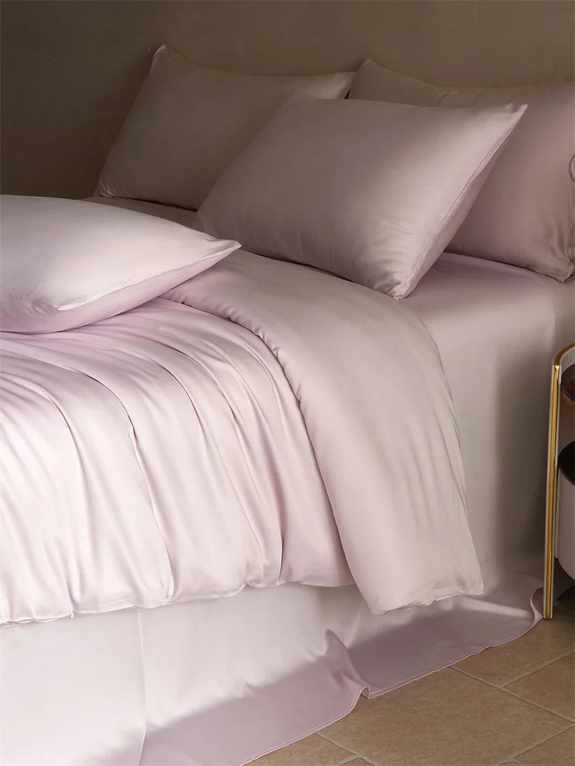 MC Collection 100% Mulberry Silk Bedding Set in soft, luxurious silk with elegant bedding design for home decor.