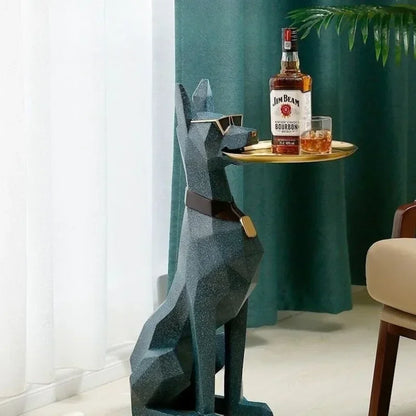Nordic High-grade Resin Gentleman Dog Home Decoration High-value Guardian Gentleman Dog Decoration Floor Ornament Decoration - https://mohammadcollection.com