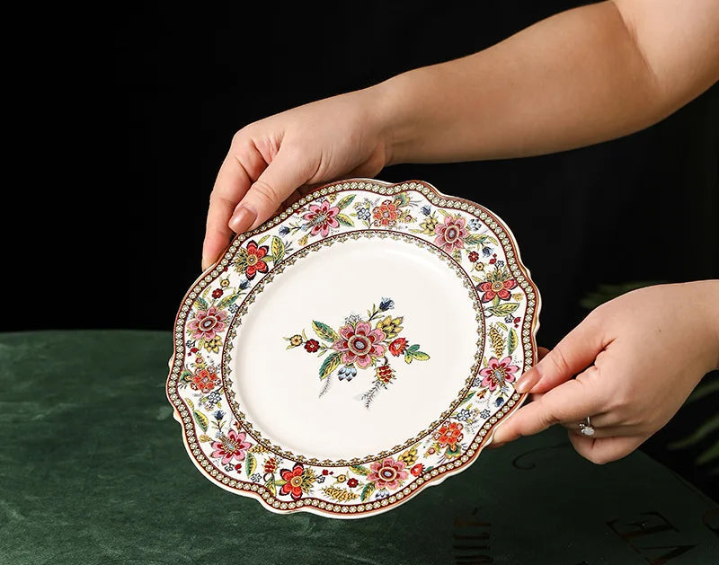 French floral bone china coffee cup and saucer set by 𝕄𝕔 𝕋𝕙𝕖 𝔹𝕝𝕒𝕔𝕜 𝔻𝕚𝕒𝕞𝕠