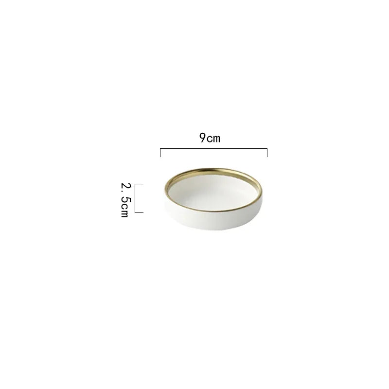 Black and white matte porcelain dinner plate from MC THE BLACK DIAMOND, ideal for stylish kitchen table settings