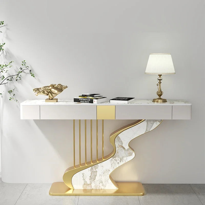Modern MC THE BLACK DIAMOND midcentury metal console table with sleek design and sturdy construction for stylish entryways or living spaces.