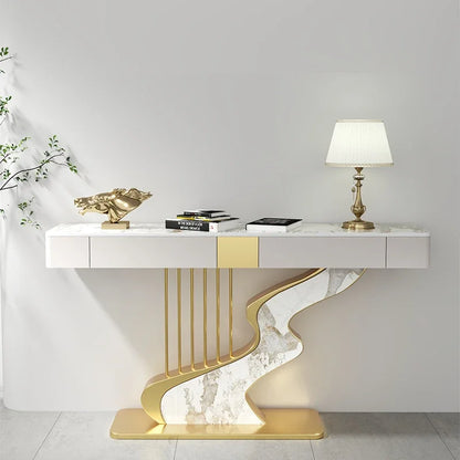 Modern MC THE BLACK DIAMOND midcentury metal console table with sleek design and sturdy construction for stylish entryways or living spaces.