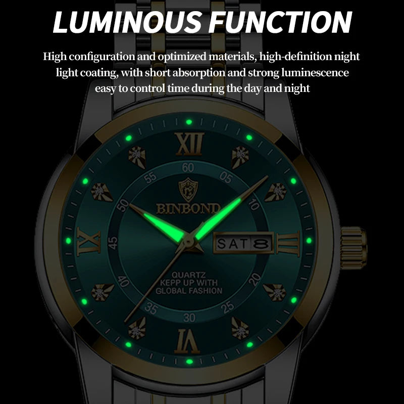 2025 Top Brand Luxury Fashion Diver Watch Men 30ATM Waterproof Date Clock Sport Watches Mens Quartz Wristwatch Relogio Masculino - https://mohammadcollection.com