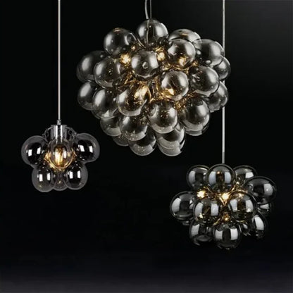 Modern Grape Glass Chandelier Home Decoration Pendant Light Living Room Nordic Lights Dining Luminair Lampara Techo Dormitorio - https://mohammadcollection.com