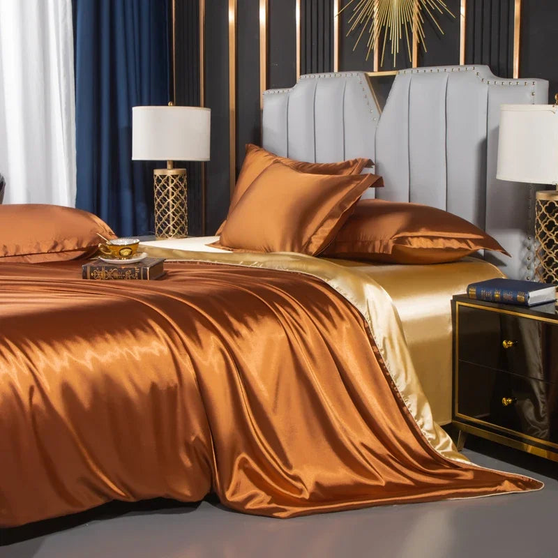 Luxury MC THE BLACK DIAMOND bedsheet set with cover, pillowcases, suitable for single or double beds, elegant and comfortable.