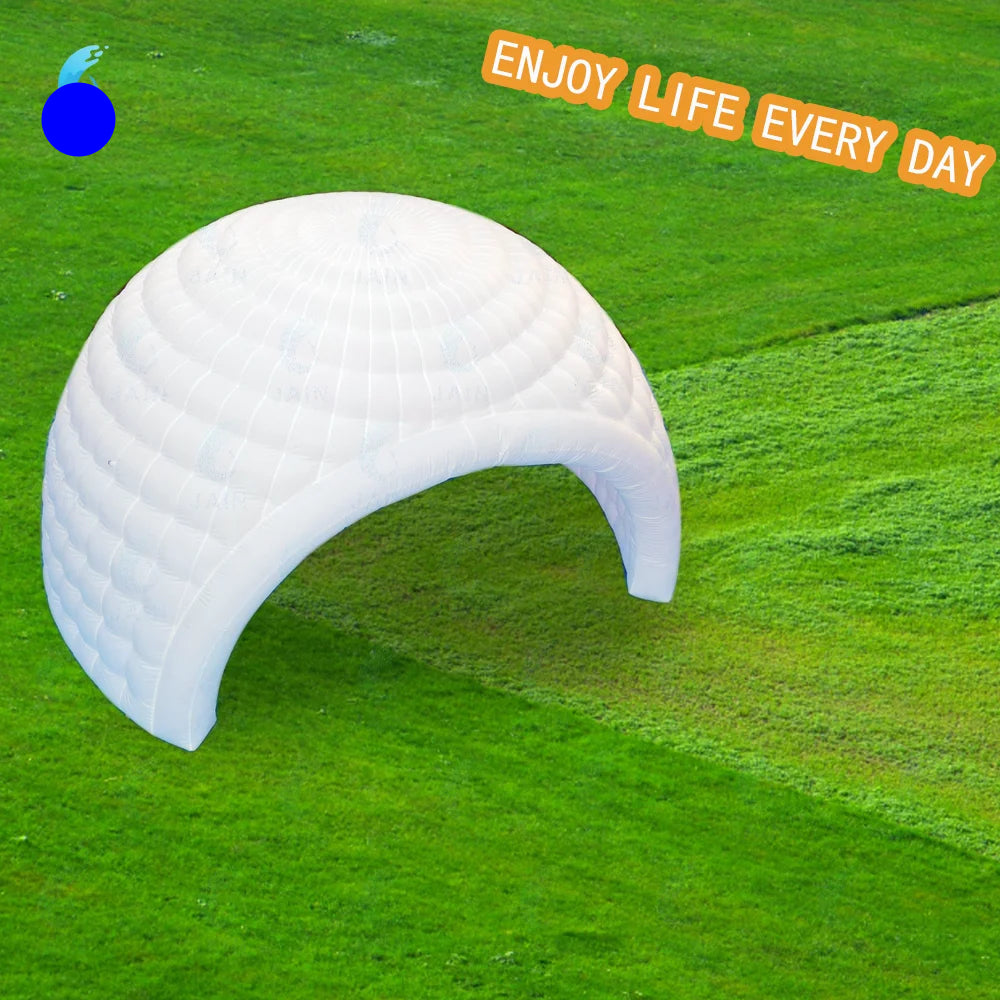 MC THE BLACK DIAMOND inflatable pop-up igloo dome tent, lightweight air inflatable tent with durable material for outdoor camping.