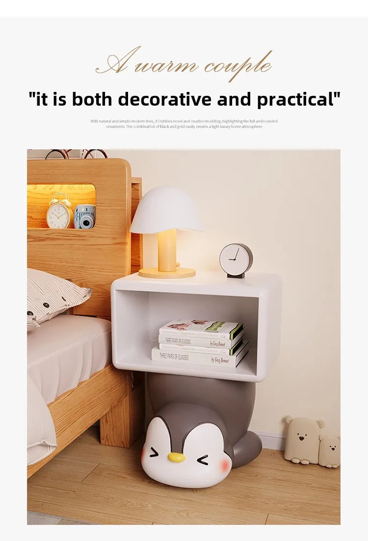 MC THE BLACK DIAMOND children's bedroom nightstands, modern wooden tables with drawers for kids' room storage.