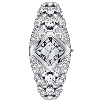 2025 New Women Watch Light Luxury Brand Diamond Inlaid Bracelet Watches Waterproof Ladies Fashion Quartz Clock Wristwatch Gift - https://mohammadcollection.com
