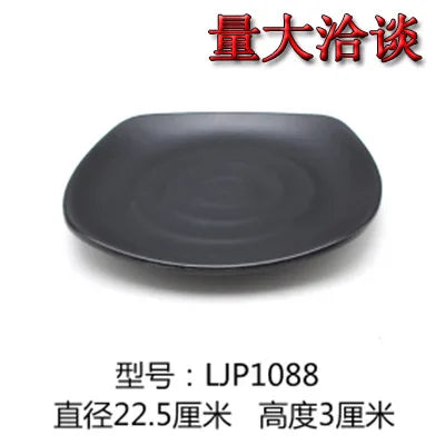 Black melamine bone plate BBQ cover by MC The Black Diamonds, designed to protect and enhance your outdoor dining experience.
